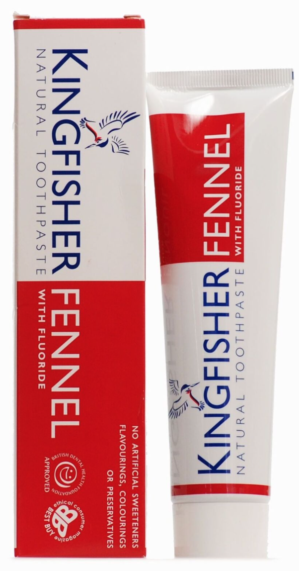 Kingfisher Toothpaste Fennel (With Fluoride) 100ml Simillimum Health and Homeopathy